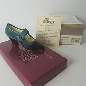 Just The Right Shoe by Raine Suffragette 25041 w/ Box & COA Fashion Figurine '99